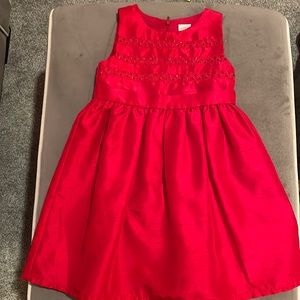 Holiday dress red girls party dress size 3T Gymboree